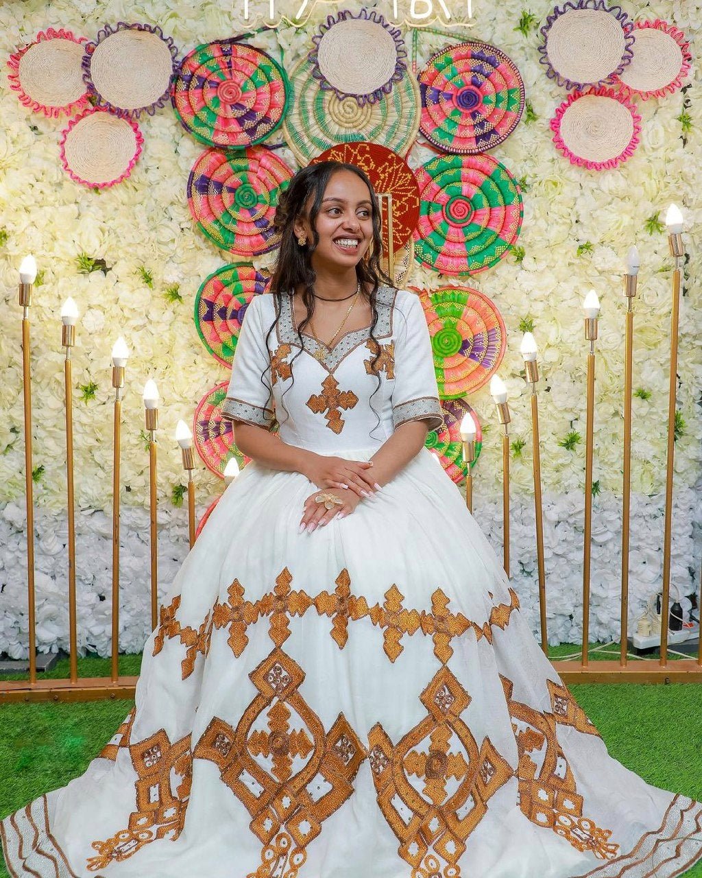 designer ethiopian wedding dress Luxury Habesha Dress - Ethiopian Bride Dress