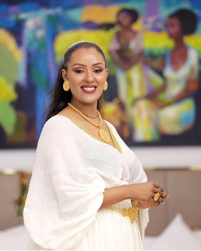 Modern Simple Habesha Dress Stylish Habesha Kemis Ethiopian Dress