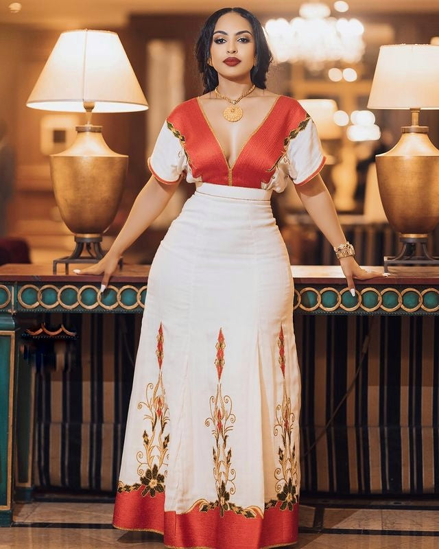 Gorgeous Red Habesha Dress