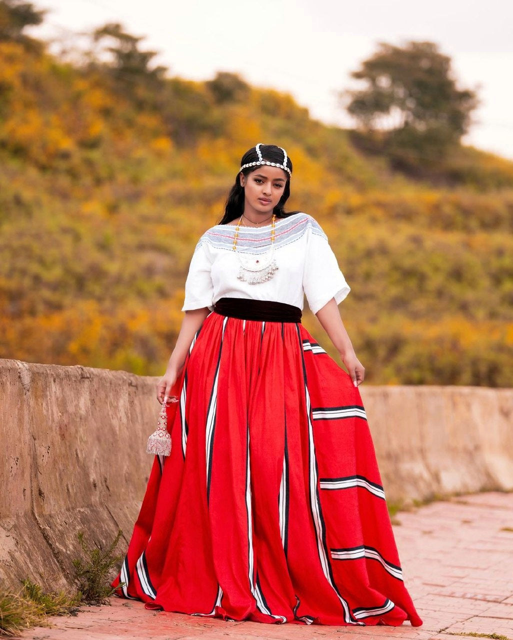 Gorgeous Red Oromo Dress