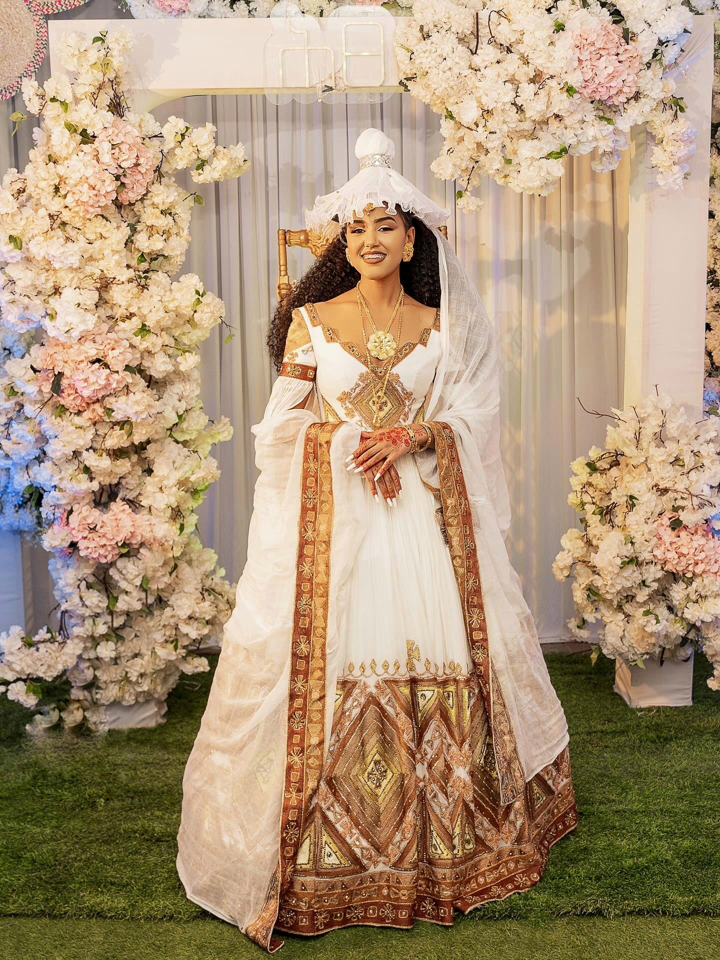 Traditional Ethiopian Wedding Dress Elegant Ethiopian Eritrean