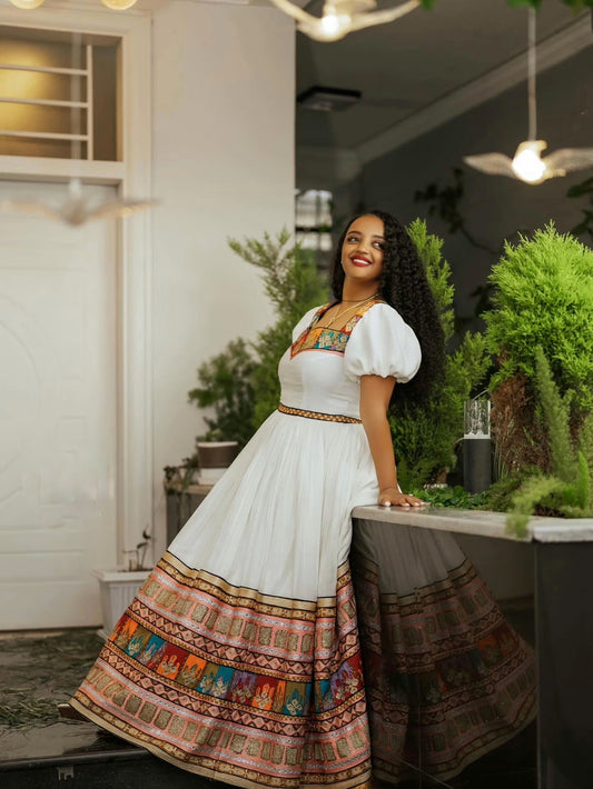 Elegant Habesha Kemis Traditional Ethiopian Dress & Wedding Attire