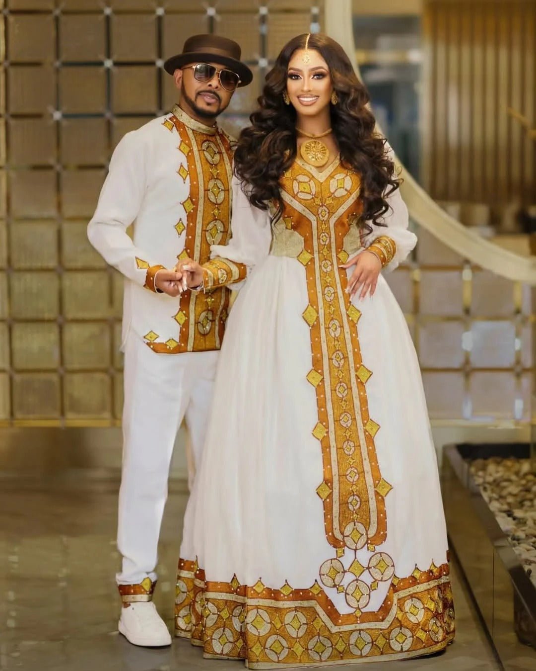 Golden Tilet Habesha Wedding Dress: A Breathtaking Design for the Perf TheEthiopianStore Golden Tilet Habesha Wedding Dress: A Breathtaking Design for the Perf TheEthiopianStore