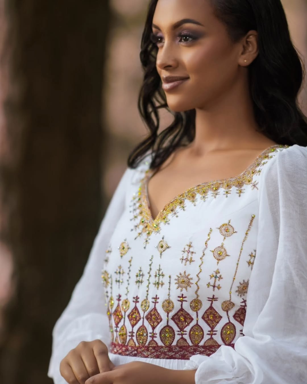 Minimalist Habesha Wedding Dress White Habesha Kemis For Wedding Minimalist Ethiopian Wedding Dress 0010