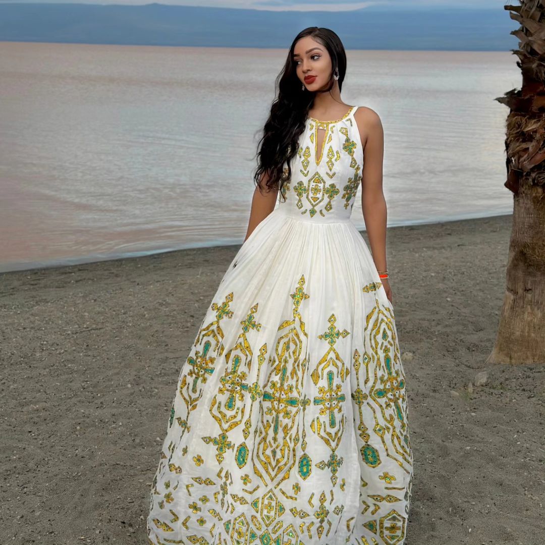 Stylish Wedding Habesha Dress Modern Habesha Kemis Ethiopian Dress Style Traditional Habesha Libs