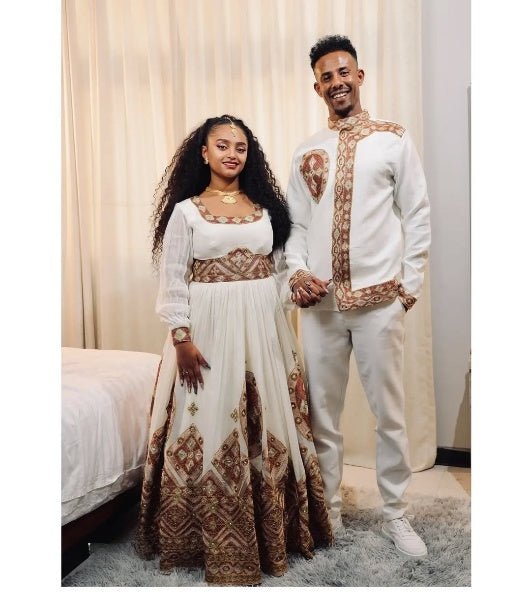 Ethiopian/ Eritrean Matching couple outfit