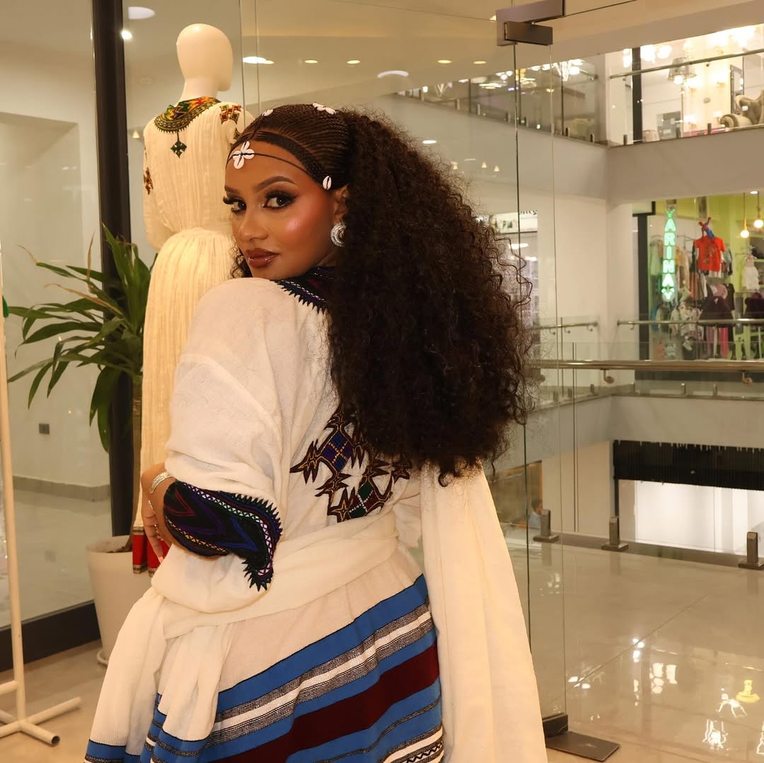 Beautiful Multicolor Habesha Kemis – Habesha Dress – Habesha Clothing