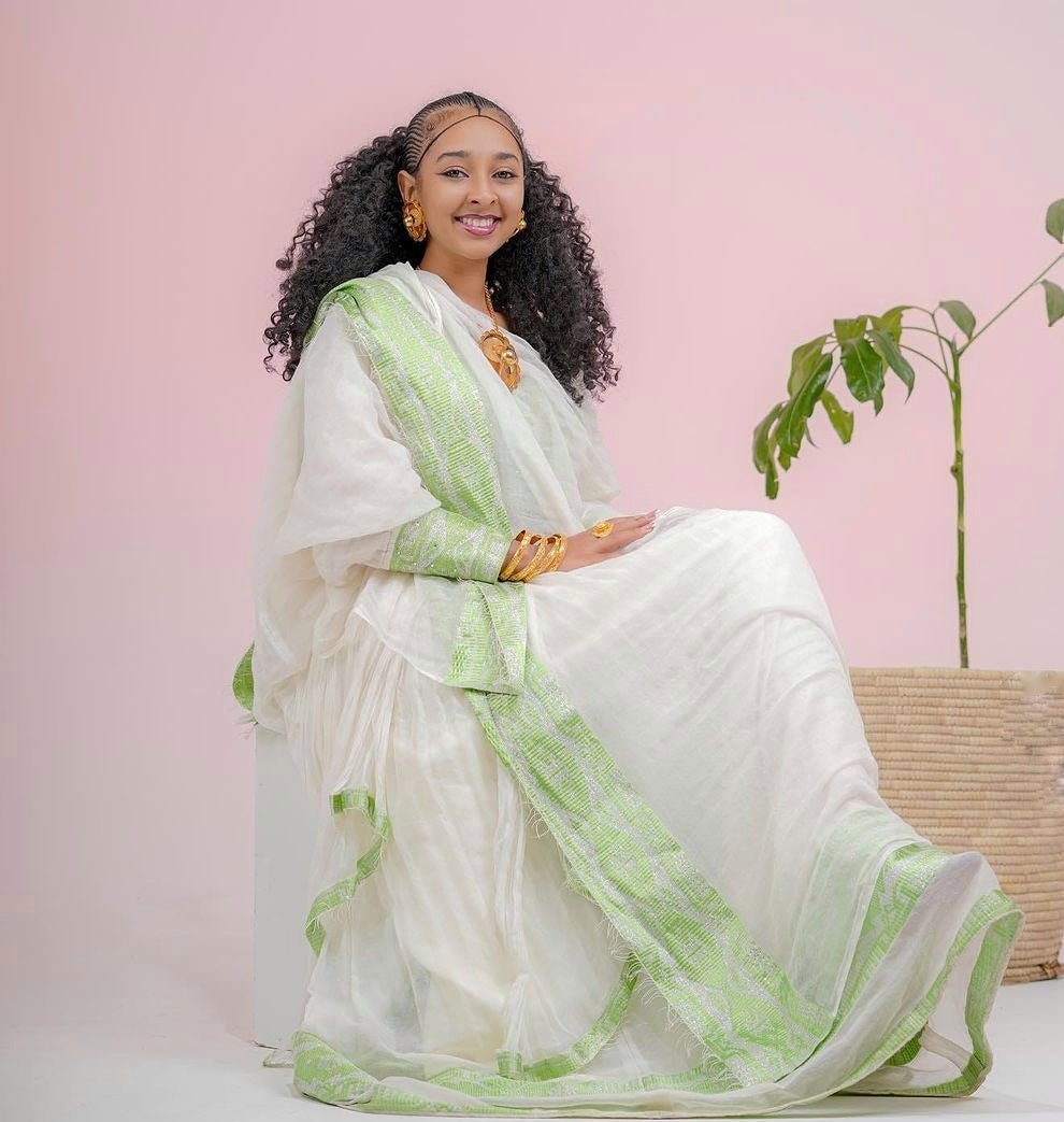 Emerald Grace Habesha Dress Light Green Elegance in Habesha Kemis TheEthiopianStore Emerald Grace Habesha Dress Light Green Elegance in Habesha Kemis TheEthiopianStore