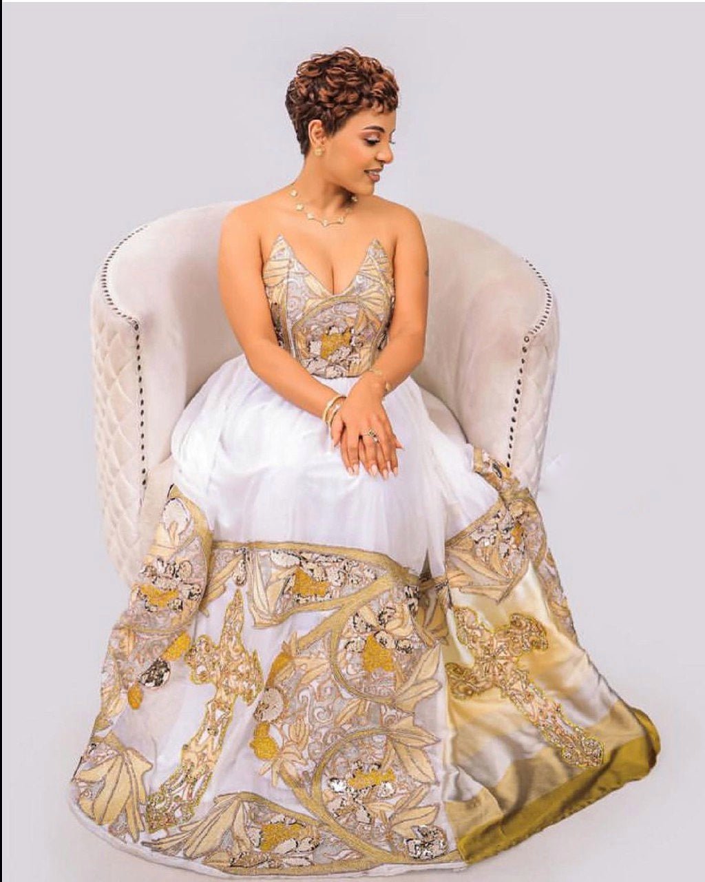Stylish Light Color Design Habesha Dress Habesha Kemis Ethiopian Dress Style Traditional Habesha Libs
