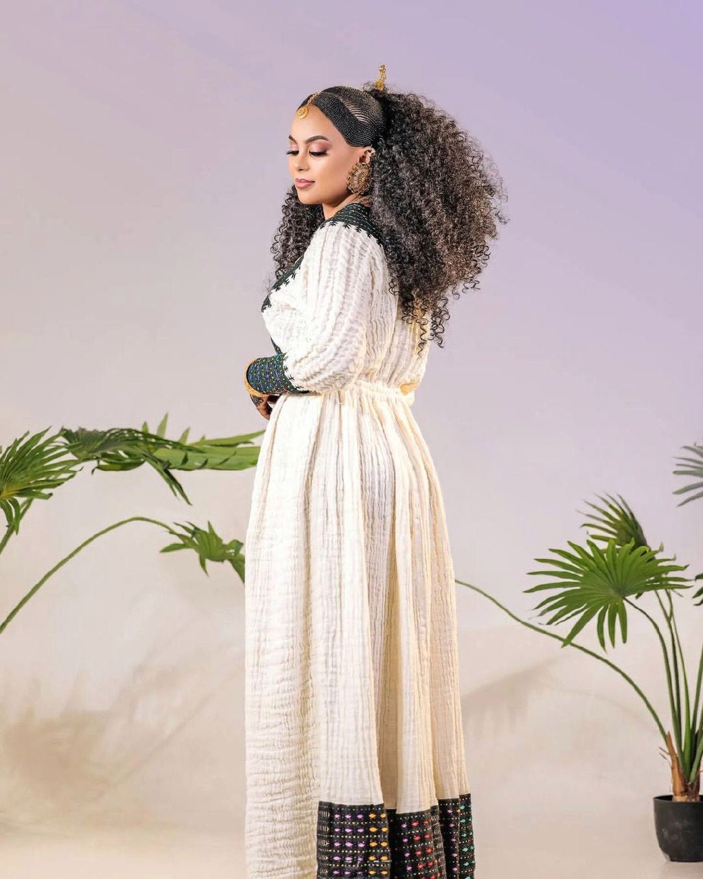 Cultural Ethiopian Couple's Outfit Simple Habesha Couples' Outfits