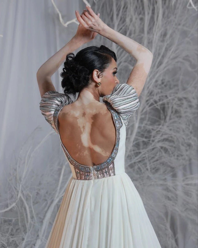 Glamorous Habesha Kemis with Pink Accents for Bride and Groom – Habesha Wedding Dress – Cultural Dress – Zuriya