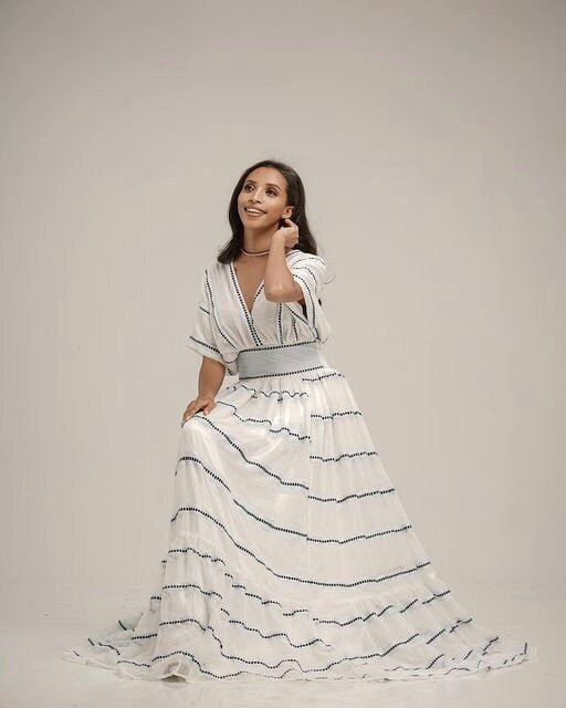 Guji-Inspired Design Oromo Dress Ethiopian Clothing Simple Oromo Traditional Dress