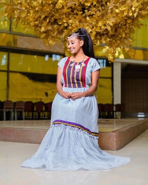 Gorgeous Oromo Traditional Dress Handwoven Ethiopian Clothing Colorful Oromo Dress