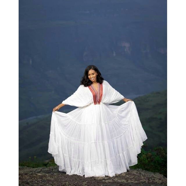 Traditional Handwoven Oromo Dress Inspired by Bale Designs Modern Ethiopian Dress