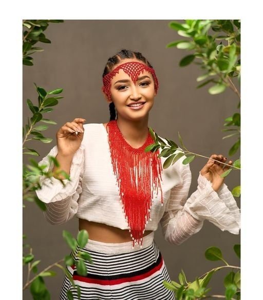 Modern Wellega Oromo Dress Full Accessories Ethiopian Clothing Unique Design Oromo Clothing