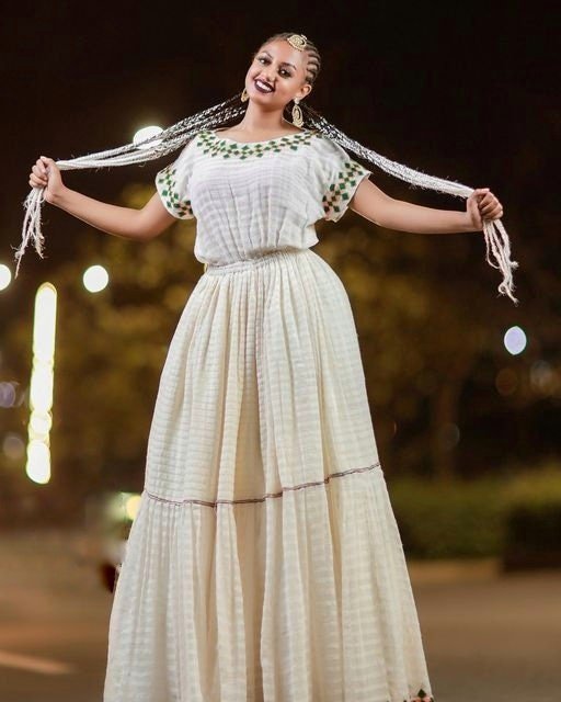 Simple Habesha Dress Ethiopian Dress Women's Dress Habesha Kemis Eritrean Dress Women's Style XL Simple Habesha Dress Ethiopian Dress Women's Dress Habesha Kemis Eritrean Dress Women's Style XL