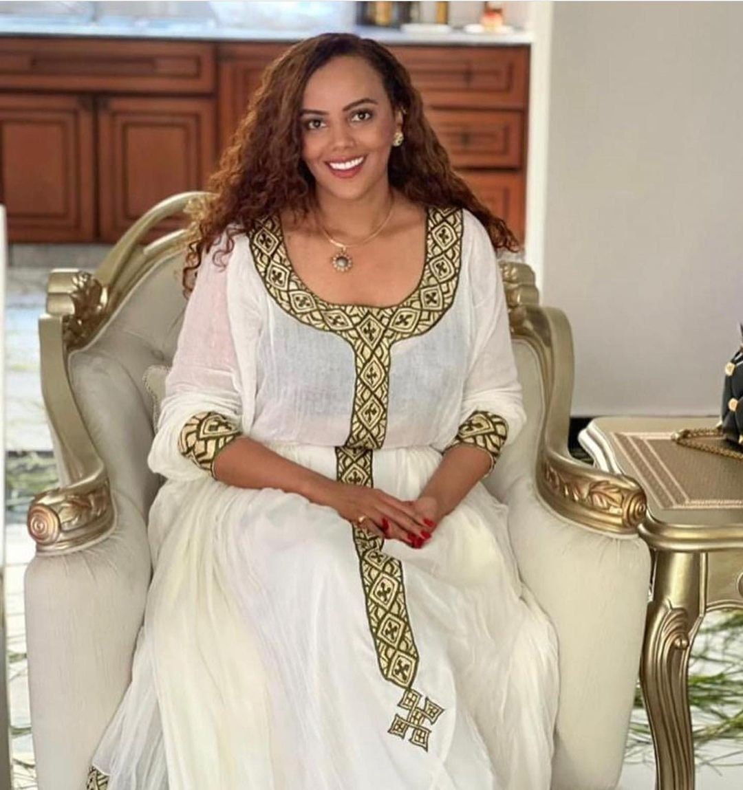 Simple Habesha Kemis Handwoven Habesha Dress Ethiopian traditional dress Eritrean Dress αα α» ααα΅ αα α» αα₯α΅