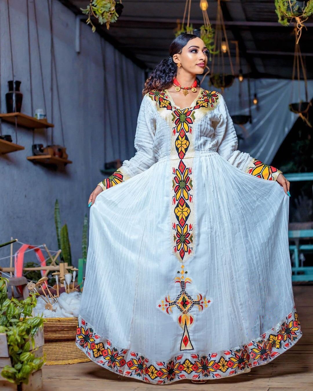 Handwoven Habesha Dress Exquisite Ethiopian Dress Habesha Kemis Zuria Traditional Ethiopian Dress Eritrean Dress ሀበሻ ቀሚስ ሀበሻ ልብስ