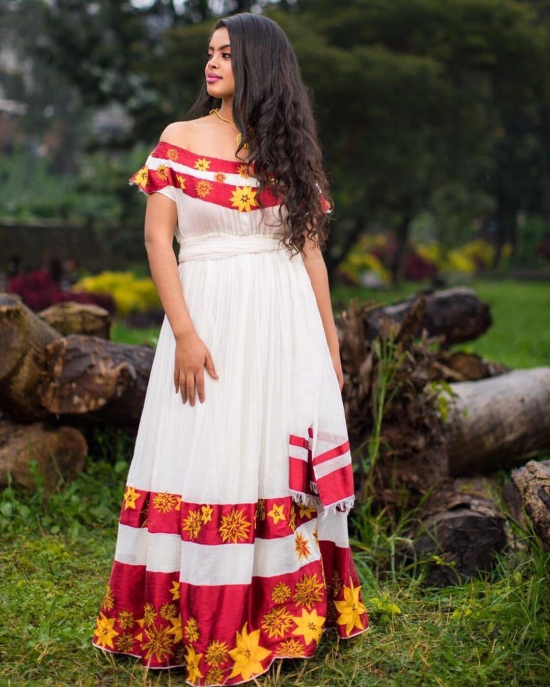 Vibrant Habesha Dress Handwoven Habesha Kemis Simple Habesha Libs Eritrean Dress ሀበሻ ቀሚስ ሀበሻ ልብስ
