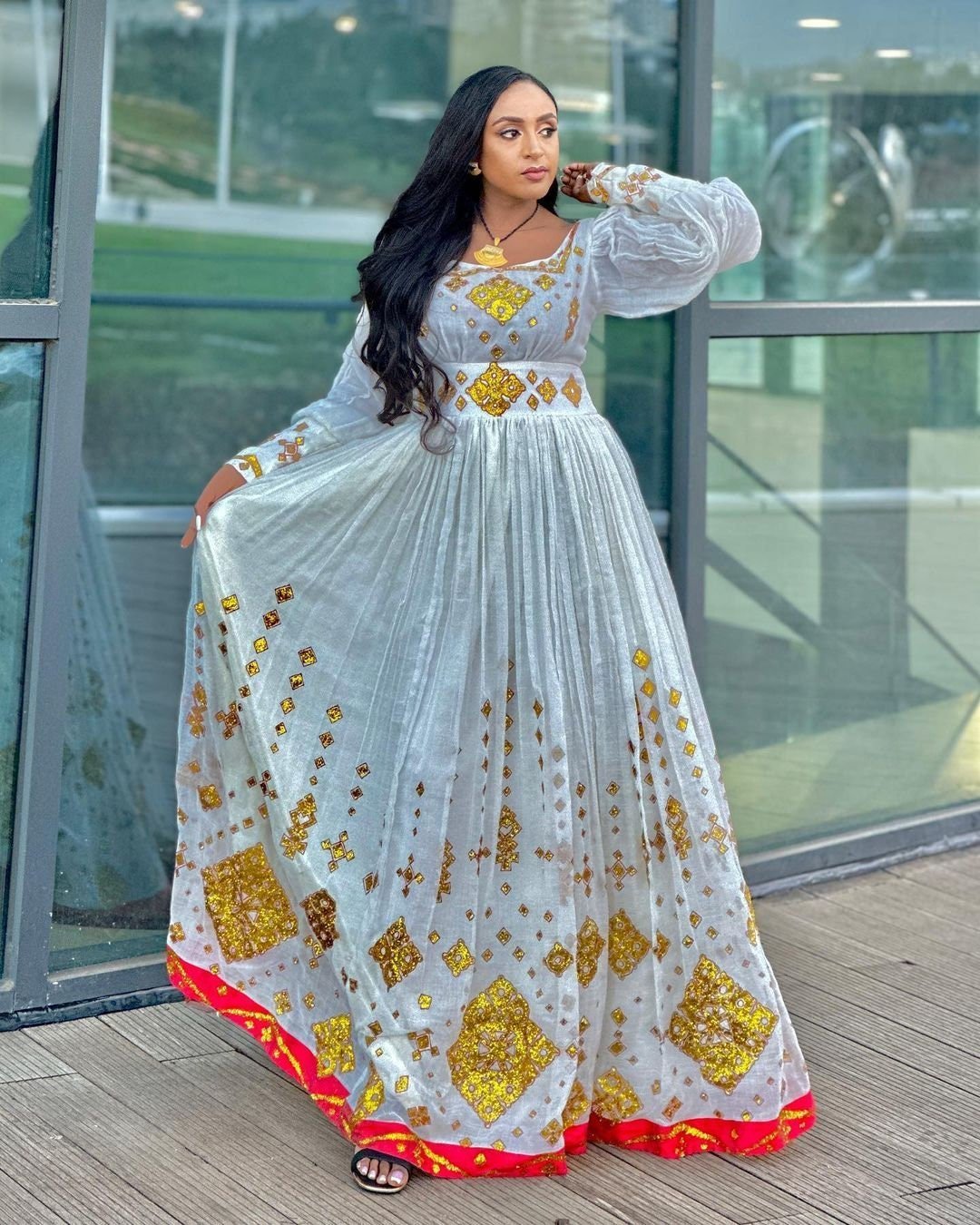 Gorgeous Habesha Dress Handwoven Habesha Kemis Modern Habesha Libs Eritrean Dress ሀበሻ ቀሚስ ሀበሻ ልብስ