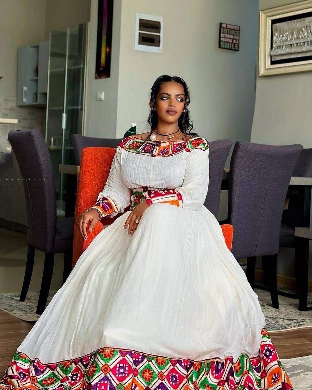 Simple Habesha Kemis Modern Habesha Dress For Ethiopian New Year Eritrean Dress ሀበሻ ቀሚስ ሀበሻ ልብስ