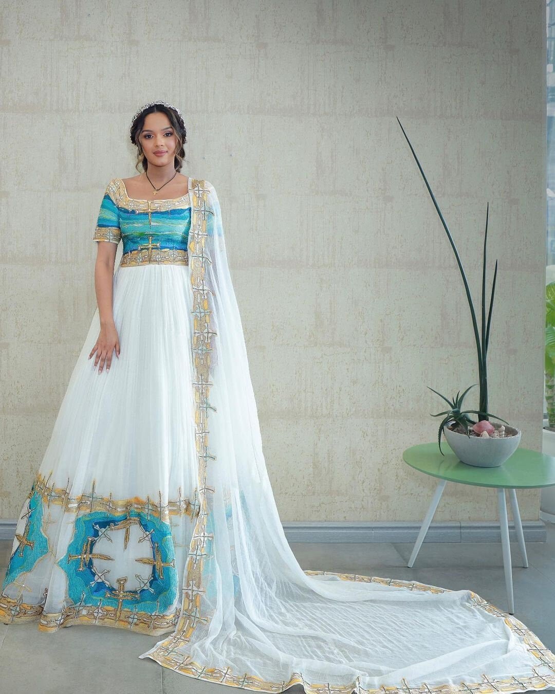 Couples' Wedding Cloth Habesha Wedding Dress Couples' Habesha Cloth Habesha Kemis Zuria Habesha Cloth for Couples ሀበሻ ቀሚስ ሀበሻ ልብስ