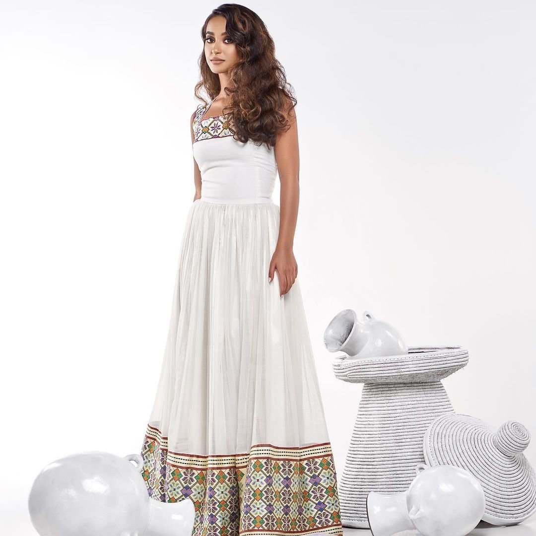 Modern Habesha Dress Handwoven Habesha Kemis Beautiful Traditional Dress Eritrean Dress ሀበሻ ቀሚስ ሀበሻ ልብስ