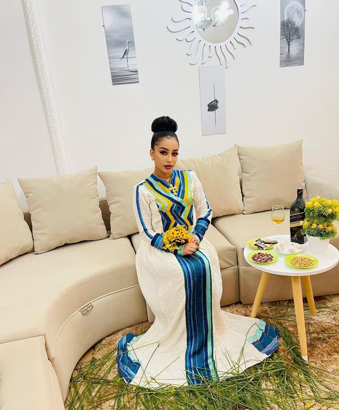 Beautiful Habesha Dress Handwoven Habesha Kemis Ethiopian Traditional Dress Eritrean Dress ሀበሻ ቀሚስ ሀበሻ ልብስ