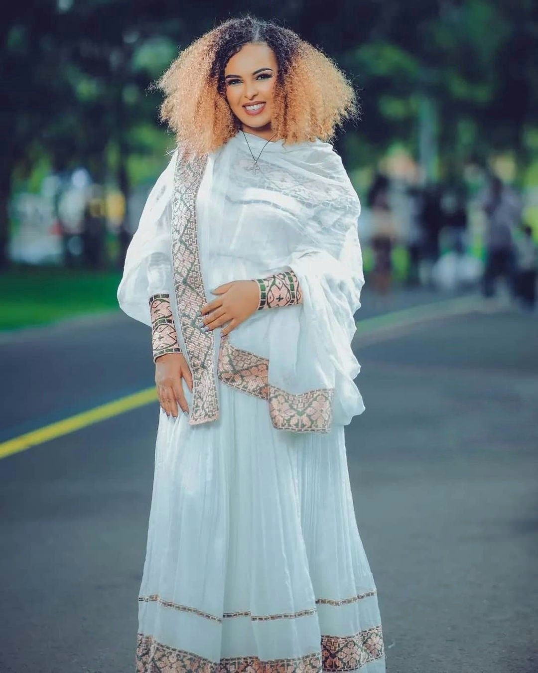 Handwoven Habesha Kemis Beautiful Habesha Dress Ethiopian traditional dress Eritrean Dress αα α» ααα΅ αα α» αα₯α΅