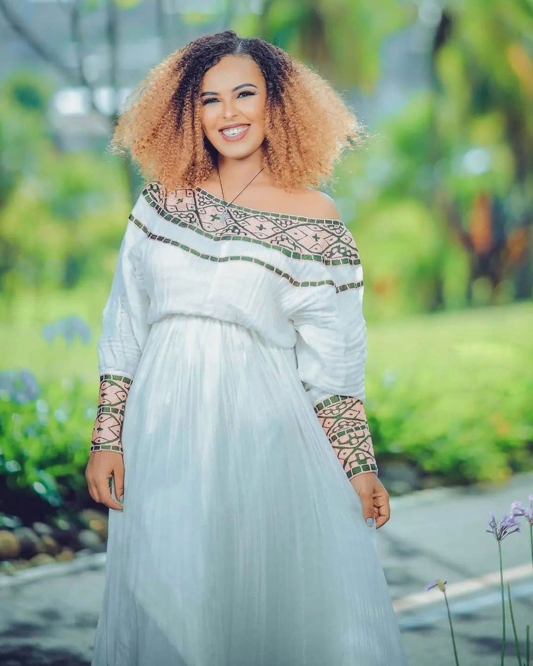 Handwoven Habesha Kemis Beautiful Habesha Dress Ethiopian traditional dress Eritrean Dress αα α» ααα΅ αα α» αα₯α΅