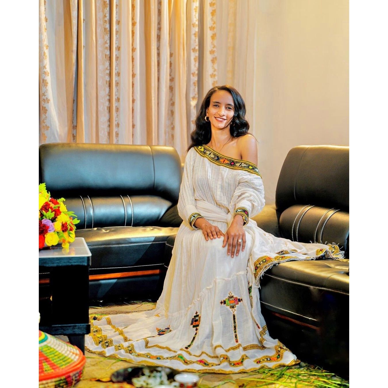 Beautiful Habesha Kemis Handwoven Habesha Dress Ethiopian traditional dress Eritrean Dress αα α» ααα΅ αα α» αα₯α΅