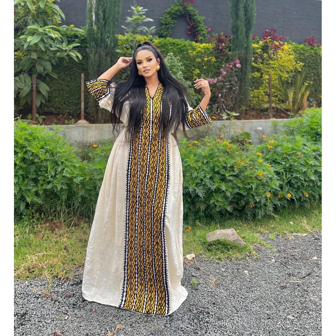 modern habesha dress 2021 Gorgeous Handwoven Habesha Dress Modern Habesha Kemis Simple Ethiopian Dress Women's Dress Eritrean Dress Women's Style