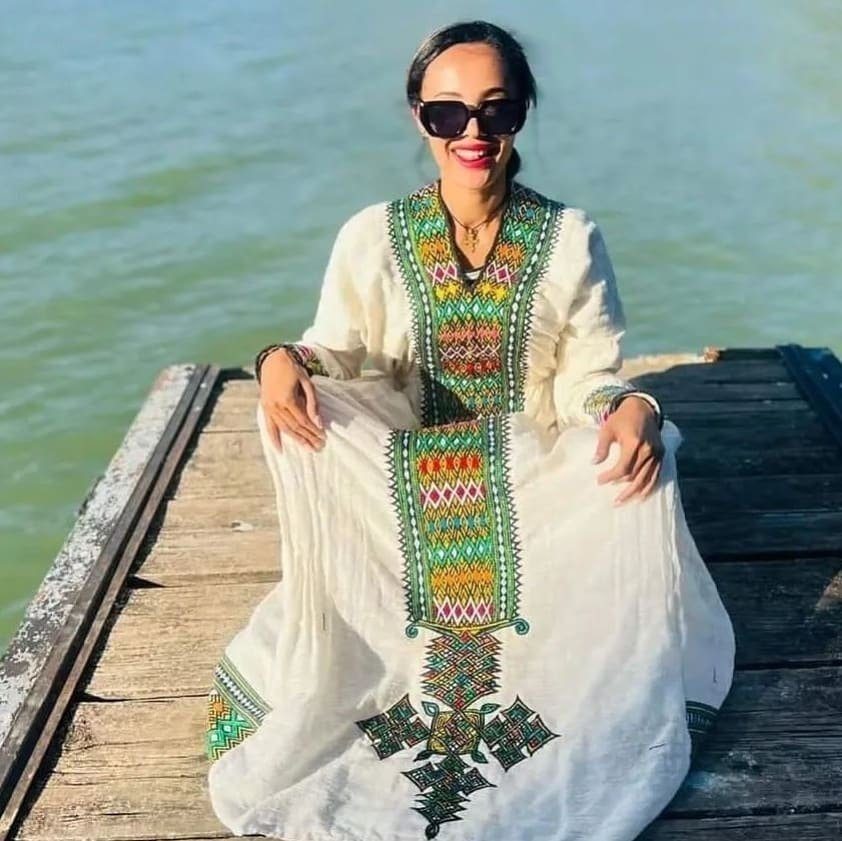 Handwoven Habesha Dress Beautiful Habesha Kemis Habesha Libs Eritrean Dress ሀበሻ ቀሚስ ሀበሻ ልብስ