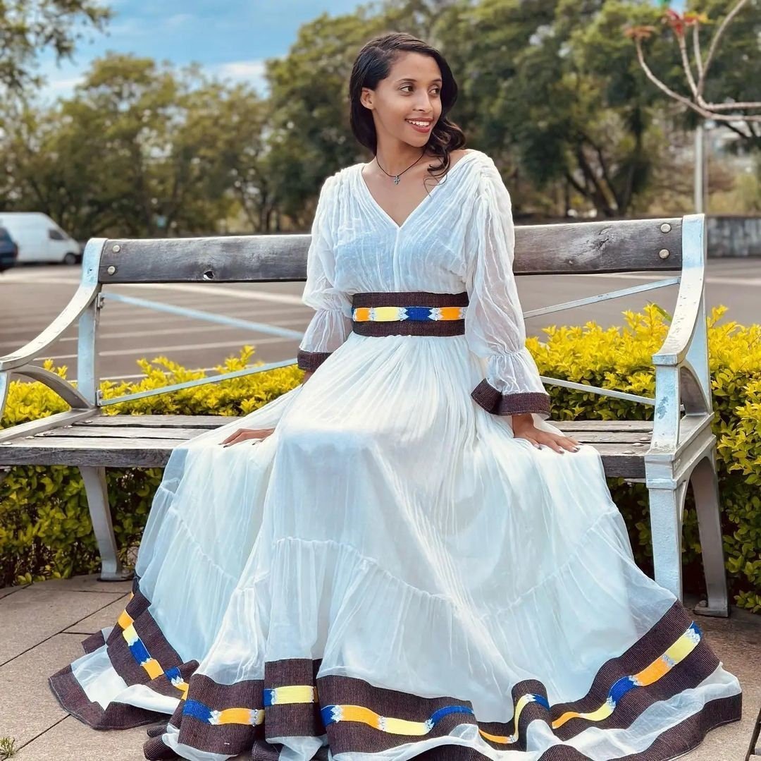 Shoa Oromo Dress Ethiopian Traditional Dress Habesha Dress Modern Habesha Kemis αα α» ααα΅ αα α» αα₯α΅