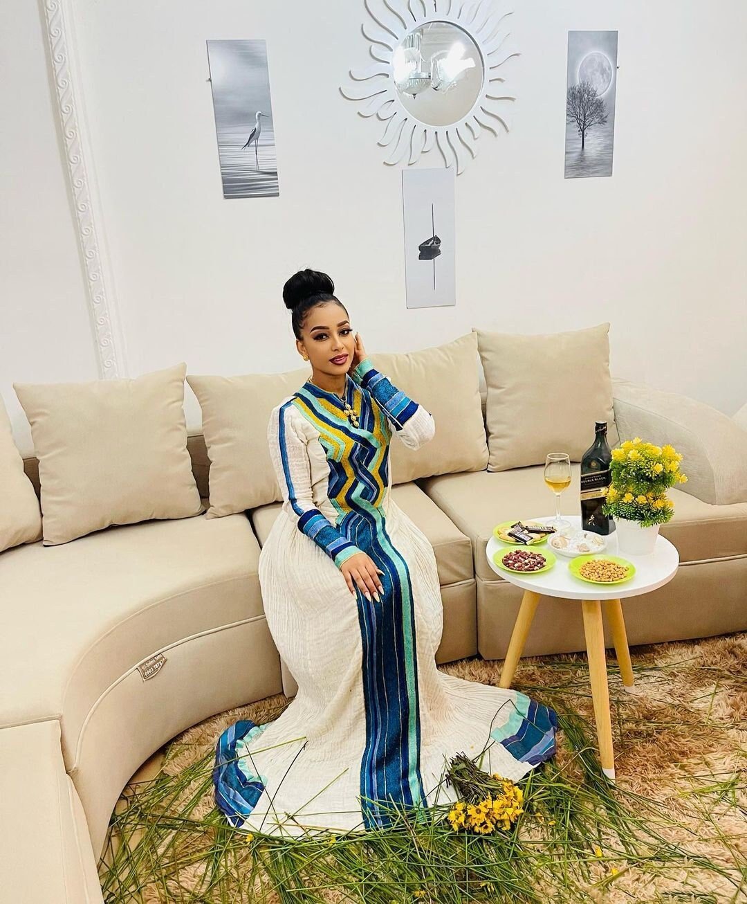 Beautiful Habesha Dress Handwoven Habesha Kemis Ethiopian Traditional Dress Eritrean Dress ሀበሻ ቀሚስ ሀበሻ ልብስ