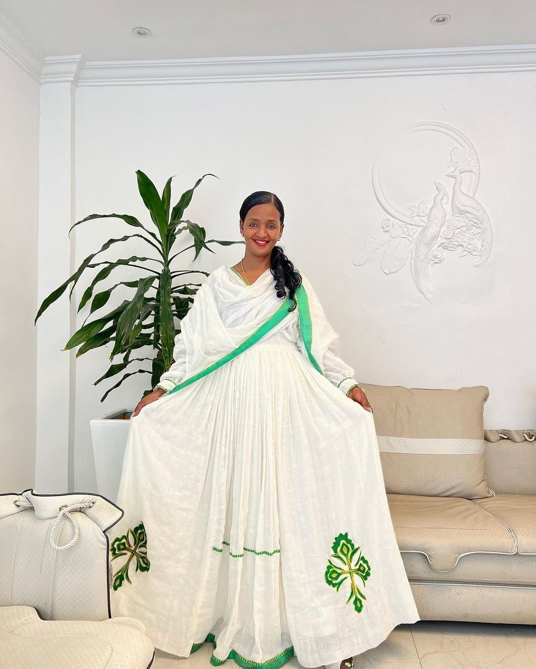 Modern Habesha Kemis Handwoven Habesha Dress Ethiopian Traditional Dress Simple Habesha Libs Eritrean Dress αα α» ααα΅ αα α» αα₯α΅