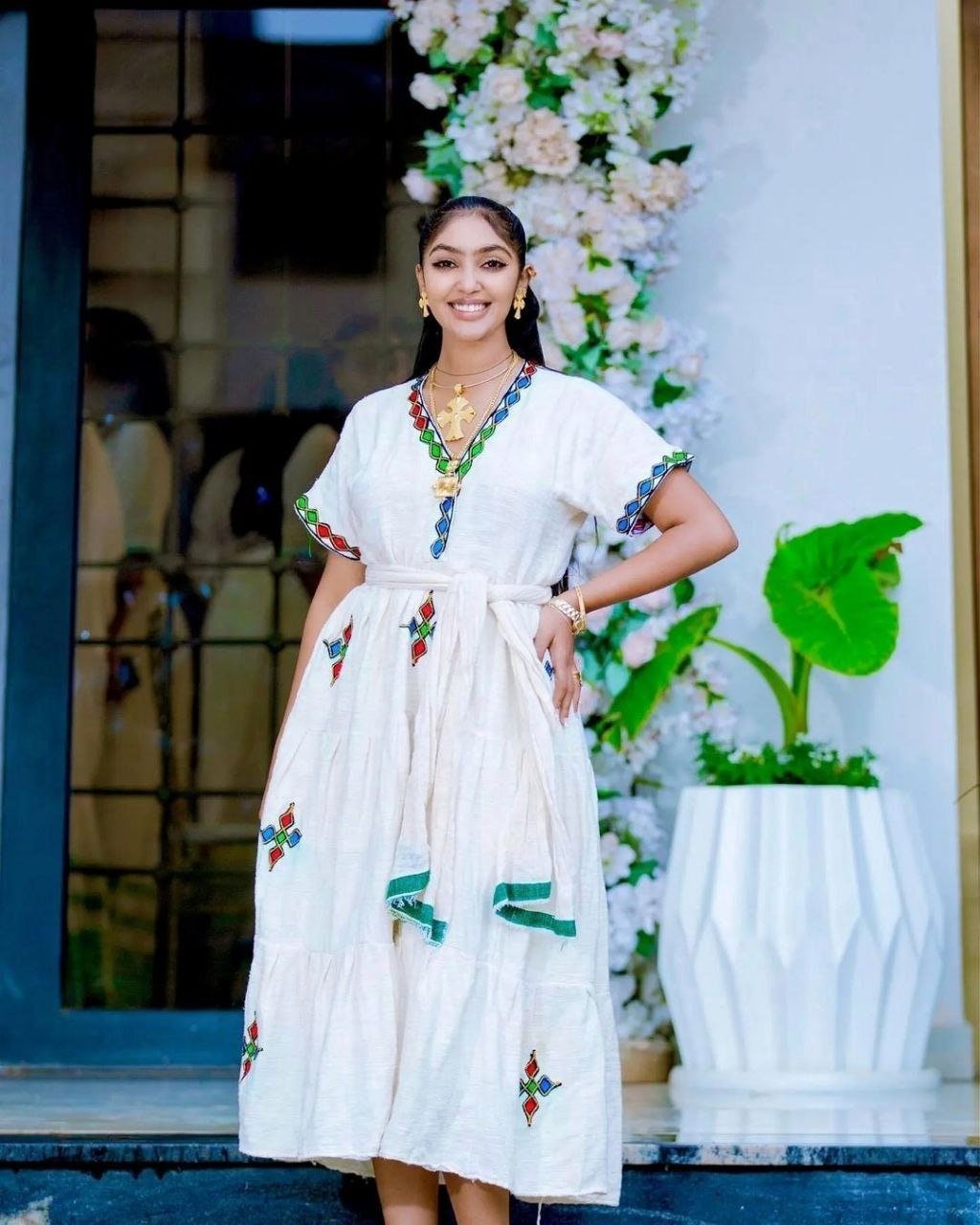 Beautiful Habesha Dress Modern Habesha Kemis Handwoven Habesha Libs Eritrean Dress αα α» ααα΅ αα α» αα₯α΅