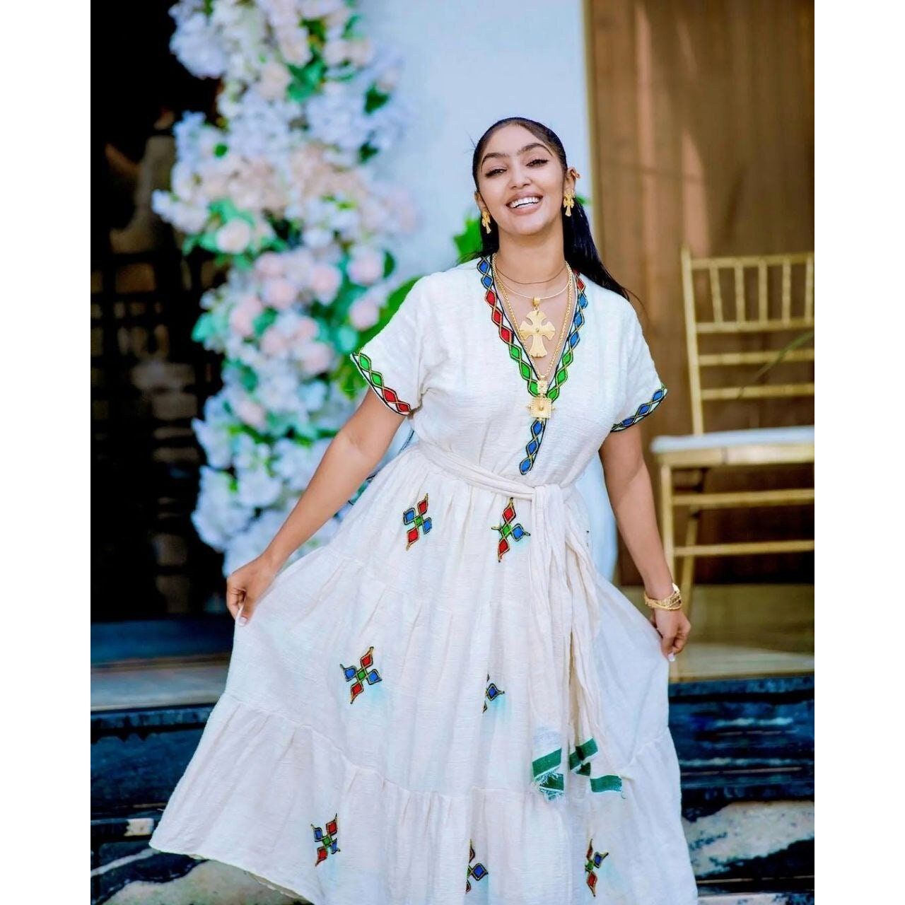 Beautiful Habesha Dress Modern Habesha Kemis Handwoven Habesha Libs Eritrean Dress αα α» ααα΅ αα α» αα₯α΅