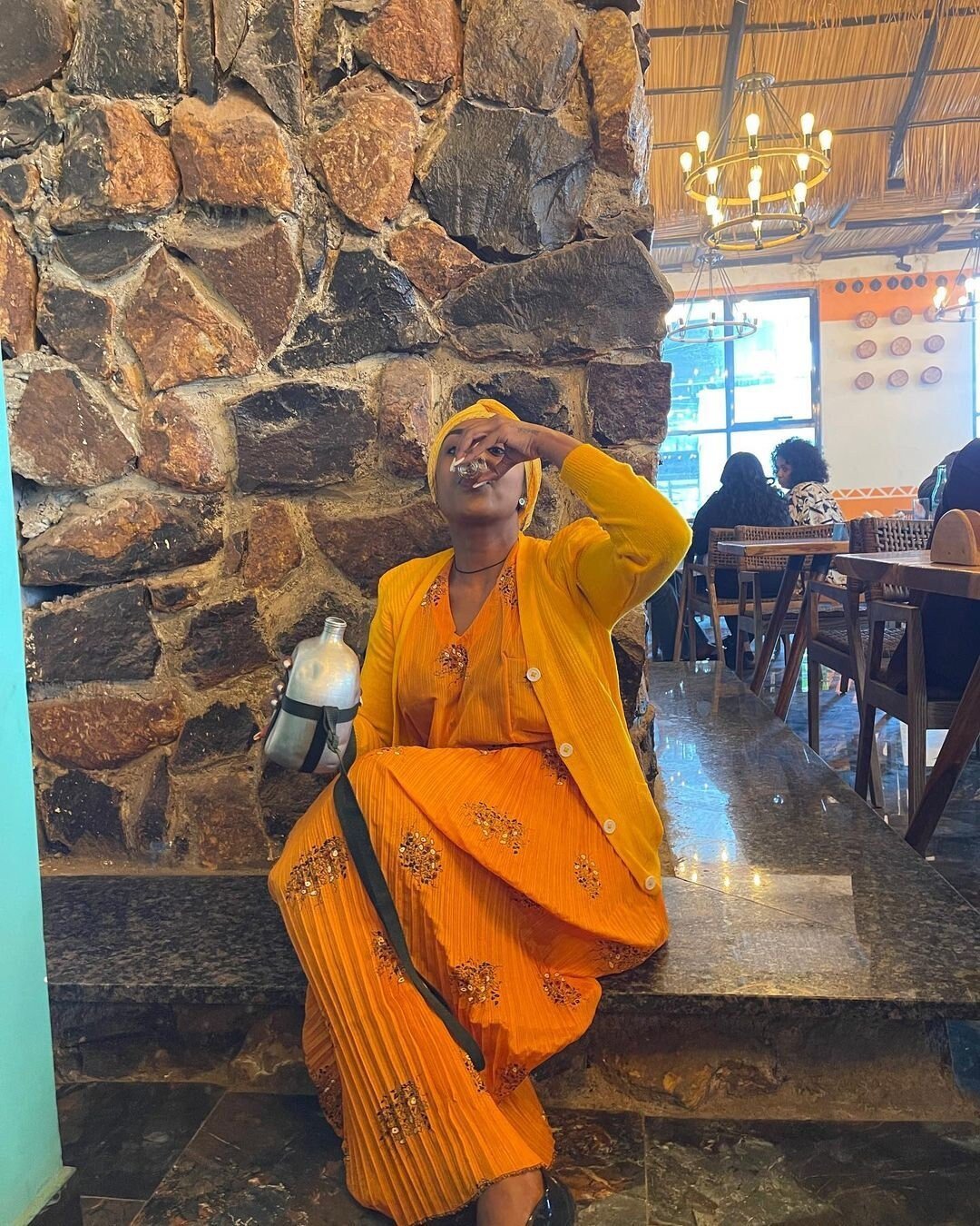Traditional Giraghe Dress With Sweater And Headscarf Ethiopian Traditional Gurage Dress αα α» ααα΅ αα α» αα₯α΅