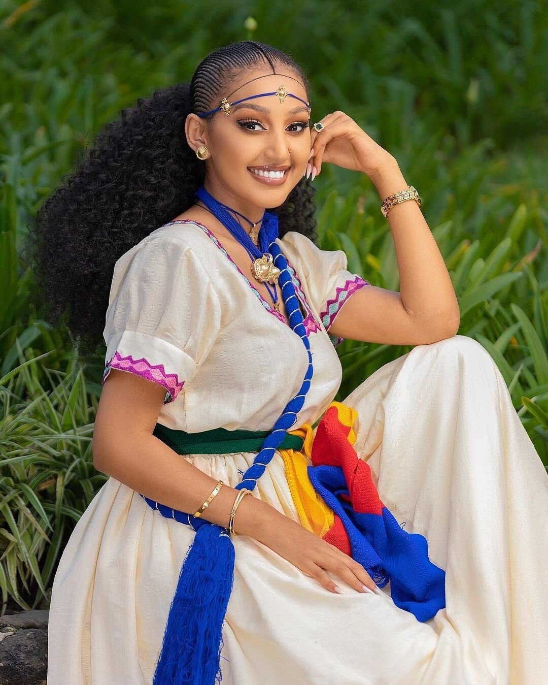 Ashenda Ethiopian Dress Traditional Vibrant Ashenda Dress Festive