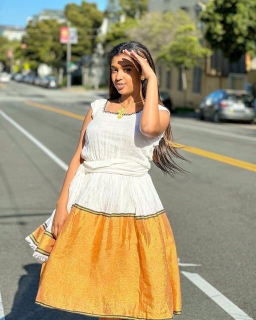 Simple Habesha Kemis For New Year Handwoven Habesha Libs Modern Habesha Dress Eritrean Dress αα α» ααα΅ αα α» αα₯α΅