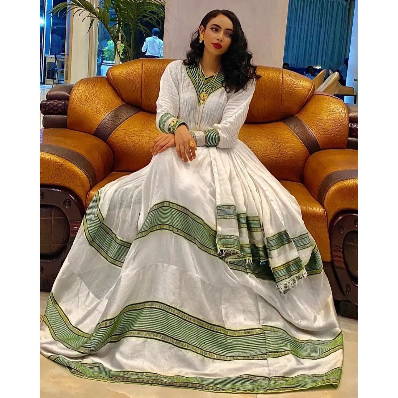 Gorgeous Ethiopian Dress Habesha Dress Women's Dress Habesha Kemis Eritrean Dress Women's Style ሀበሻ ቀሚስ ሀበሻ ልብስ