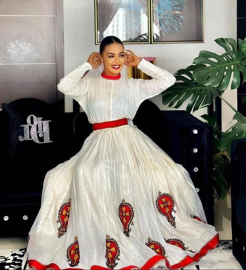Gorgeous Ethiopian Dress Ethiopian Traditional Dress Habesha Dress Habesha Libs Modern Habesha Kemis Eritrean Dress ሀበሻ ቀሚስ ሀበሻ ልብስ