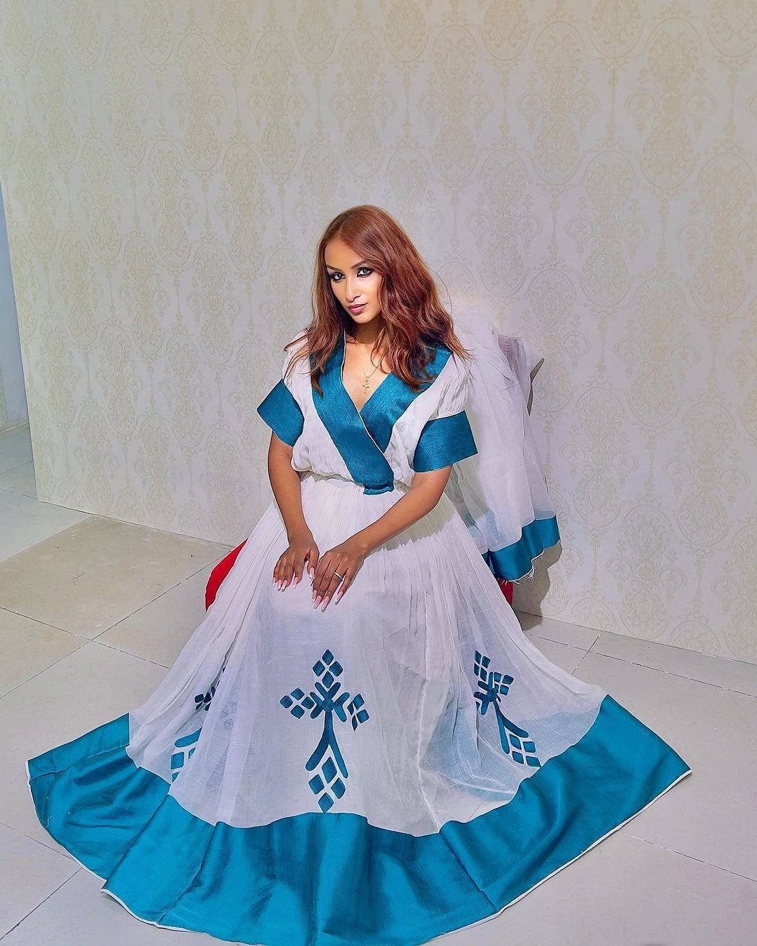 Gorgeous Handwoven Habesha Dress Modern Habesha Kemis Simple Ethiopian Dress Women's Dress Eritrean Dress Women's Style ሀበሻ ቀሚስ ሀበሻ ልብስ