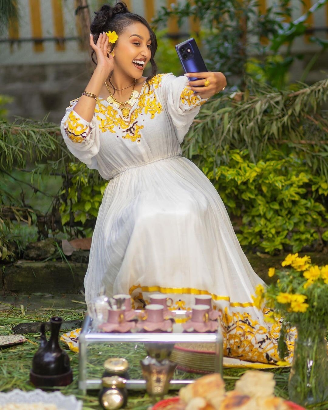 Yellow designs habesha dress for new year vibrant Habesha Kemis ሀበሻ ቀሚስ ሀበሻ ልብስ