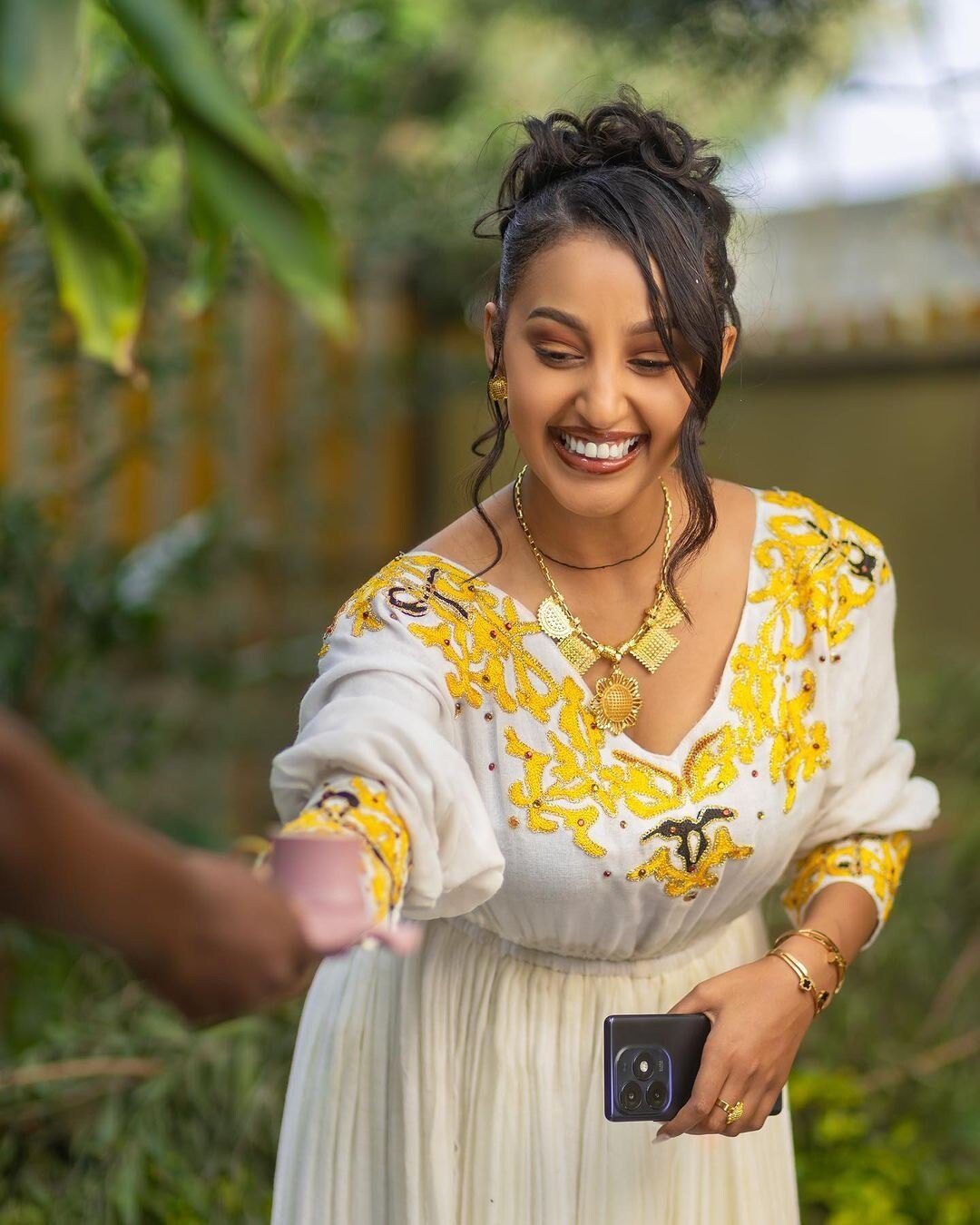 Yellow designs habesha dress for new year vibrant Habesha Kemis ሀበሻ ቀሚስ ሀበሻ ልብስ