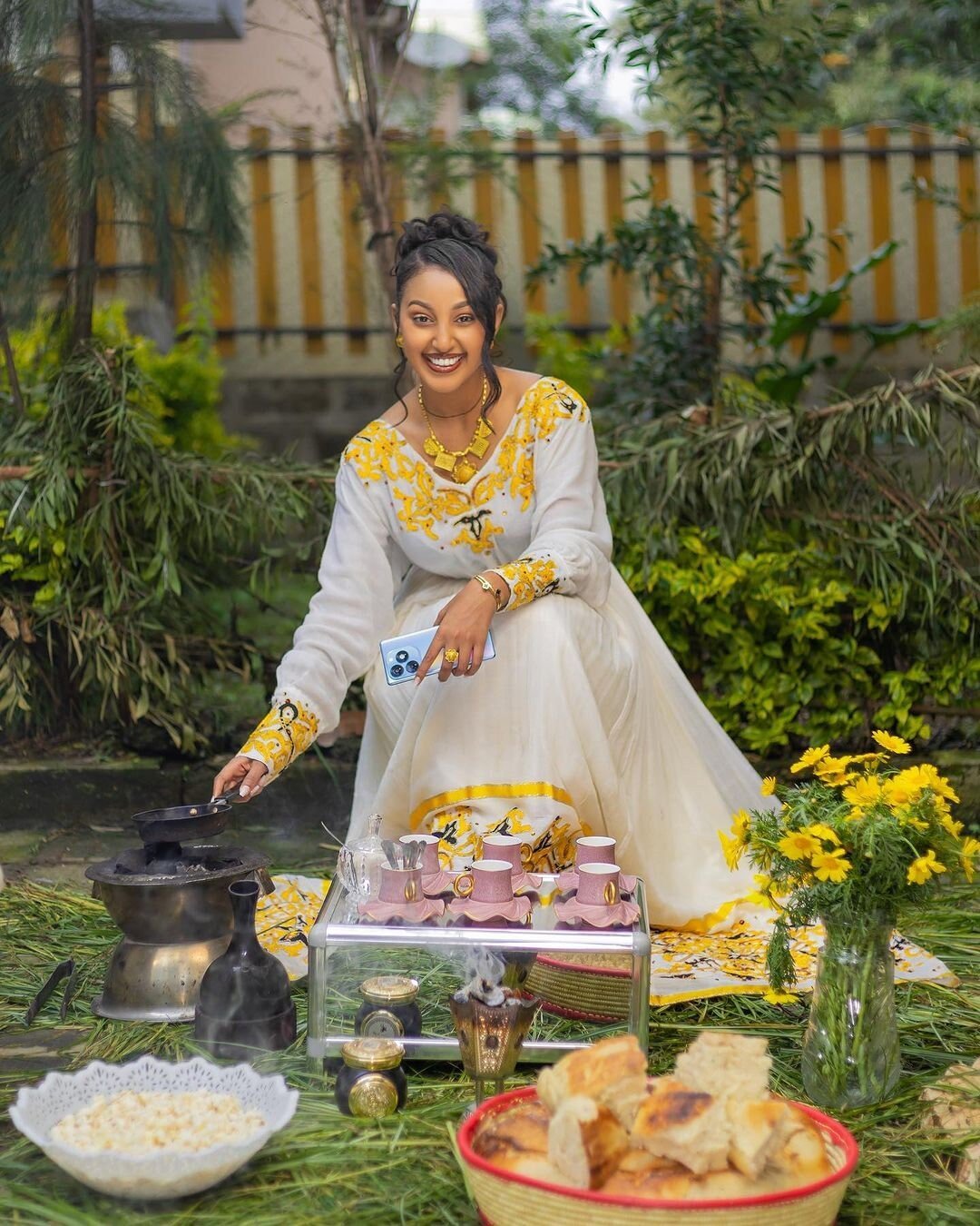 Yellow designs habesha dress for new year vibrant Habesha Kemis ሀበሻ ቀሚስ ሀበሻ ልብስ