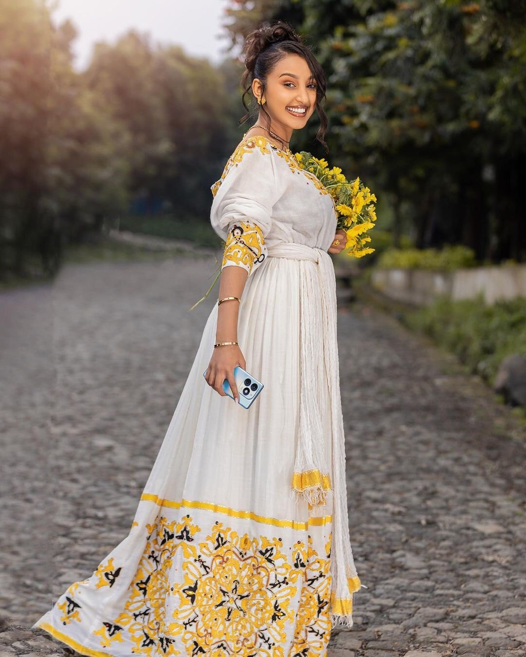 Yellow designs Habesha dress for New year vibrant Habesha Kemis S Yellow designs Habesha dress for New year vibrant Habesha Kemis S