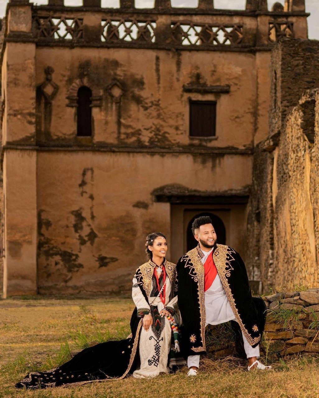 Ethiopian Wedding Kabba for Couple's Black Weddin Kabba Custom Made es00101