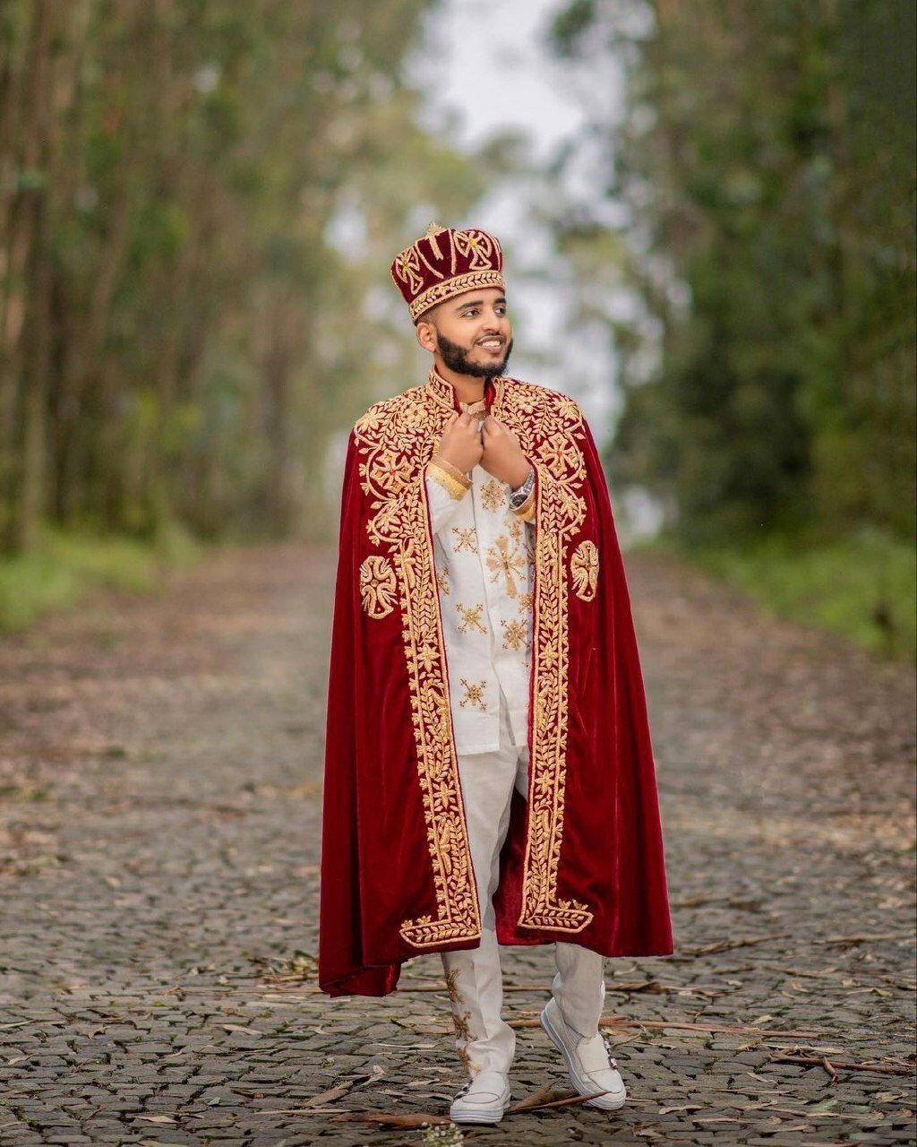 Ethiopian Wedding Kabba with Crown for Couple's Custom Made es00100